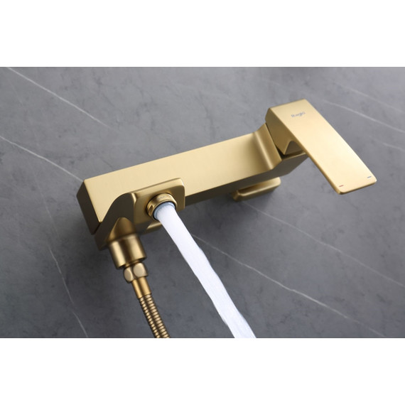 Смеситель для ванны Raglo R01.30.03, сатин золотой - фото 8