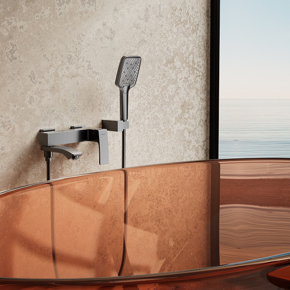 Смеситель для ванны Raglo R01.30.09, графит - фото 3