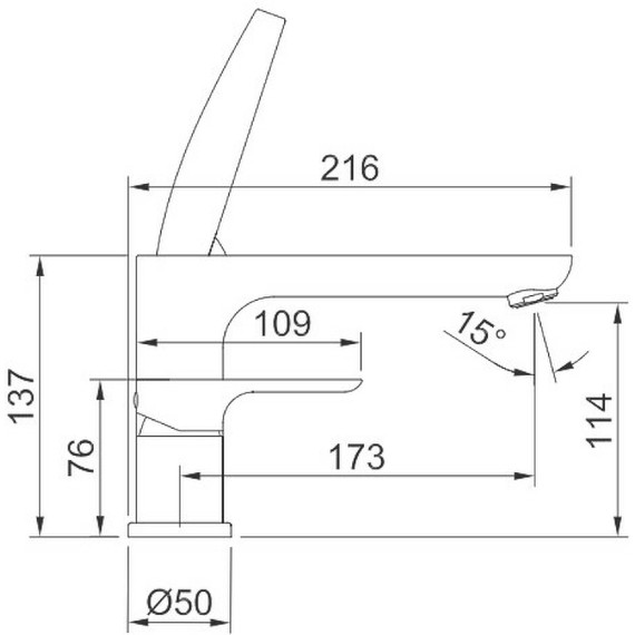 Смеситель на борт ванны Raglo R03.31.03, сатин золотой - фото 2