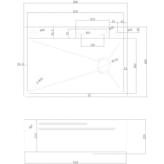 Кухонная мойка Abber Wasser Kreis AF2194, Цвет производителя: хром - фото 3