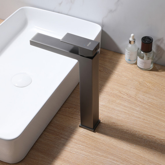 Смеситель для раковины высокий Abber Daheim AF8211NG, никель, Цвет производителя: никель - фото 2