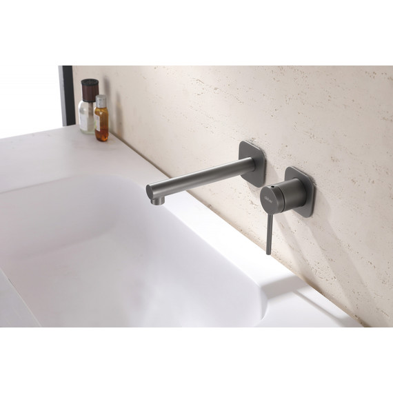 Смеситель для раковины настенный Abber Emotion AF8812NG (со скрытой частью) никель, Цвет производителя: никель - фото 2