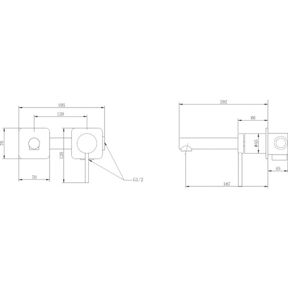 Смеситель для раковины настенный Abber Emotion AF8812W (со скрытой частью) белый, Цвет производителя: белый - фото 3