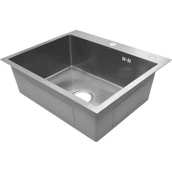 Кухонная мойка Azario Mia 0.8 мм AZB6050M, оружейная сталь, Цвет производителя: оружейная сталь - фото 3