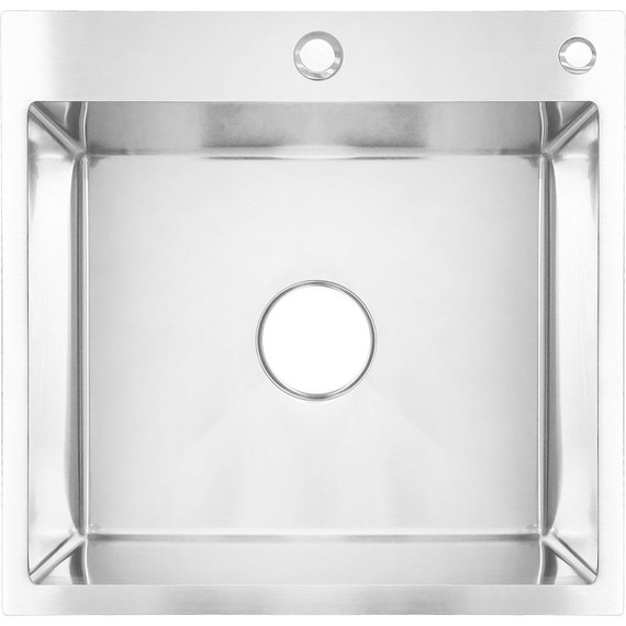 Кухонная мойка Azario Sabrina 0.8 мм AZS5050S, Цвет производителя: нержавеющая сталь - фото 2