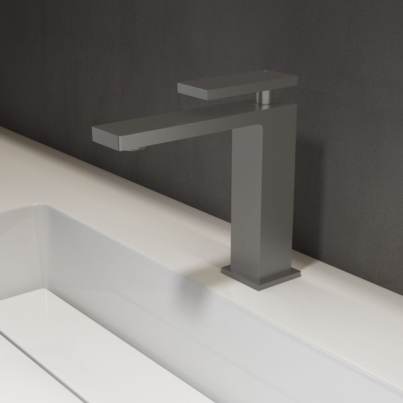 Смеситель для раковины Vincea Dice VBF-2DS1GM, вороненая сталь - фото 2