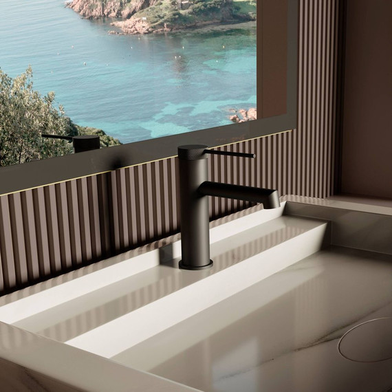 Смеситель для раковины Vincea Rim VBF-2RM1MB, чёрный - фото 2