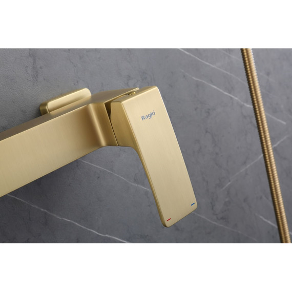 Смеситель для ванны Raglo R01.30.03, сатин золотой - фото 6