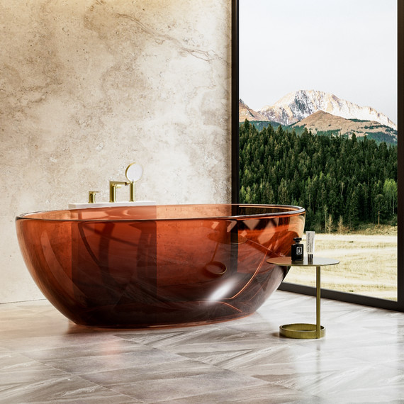 Смеситель на борт ванны Raglo R03.31.03, сатин золотой - фото 3