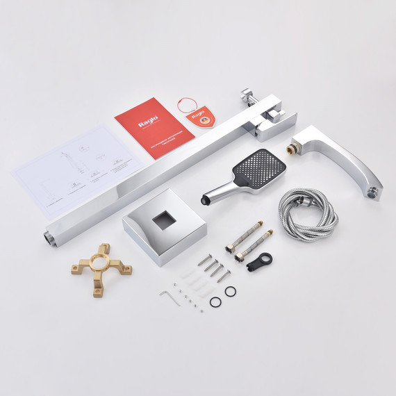 Смеситель для ванны напольный Raglo R01.33, хром - фото 12