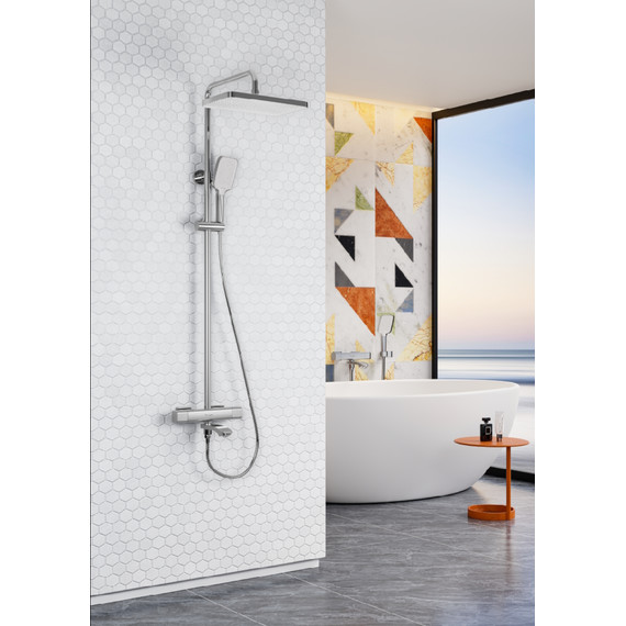 Душевая система с термостатом Raglo R01.26, хром - фото 4