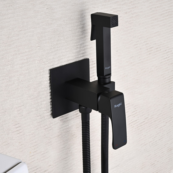 Набор для гигиенического душа Raglo R01.52.06 (со скрытой частью) чёрный - фото 4