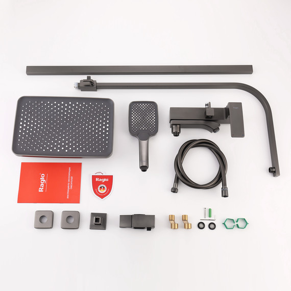 Душевая система Raglo R01.24.09, графит - фото 12