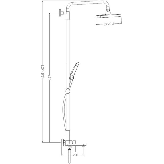 Душевая система Raglo R50.24.23, золото - фото 2