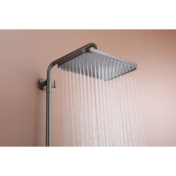 Душевая система с термостатом Raglo R22.26.09, графит - фото 11