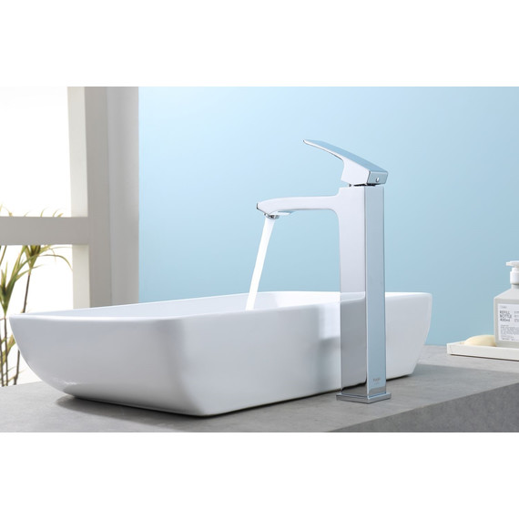 Смеситель для раковины высокий Raglo R01.15, хром - фото 4