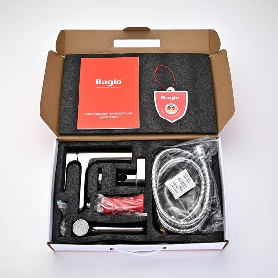 Смеситель для раковины с гигиеническим душем Raglo R03.12, хром - фото 12