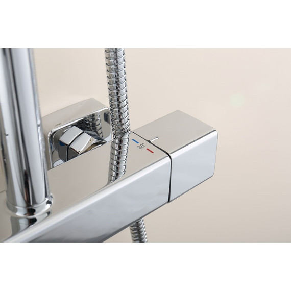 Душевая система с термостатом Raglo R22.26, хром - фото 8