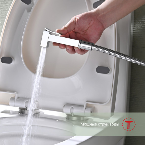 Набор для гигиенического душа Raglo R01.51, хром - фото 7