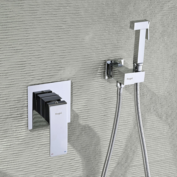 Набор для гигиенического душа Raglo R01.53 (со скрытой частью) хром - фото 4