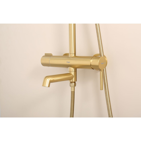 Душевая система Raglo R20.24.03, сатин золотой - фото 7