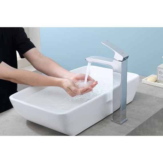 Смеситель для раковины высокий Raglo R01.15, хром - фото 5