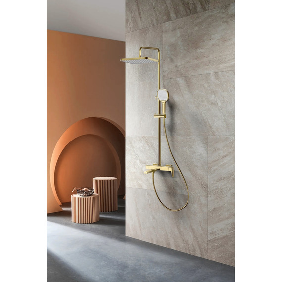 Душевая система Raglo R30.24.03, сатин золотой - фото 3