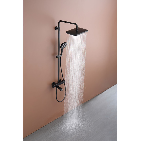 Душевая система с термостатом Raglo R22.26.06, чёрный - фото 5