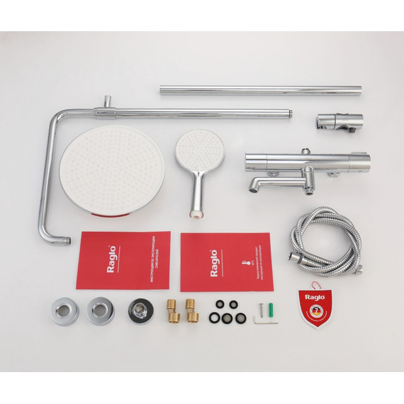 Душевая система с термостатом Raglo R20.26, хром - фото 13