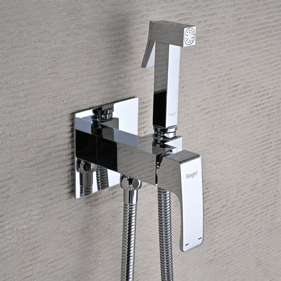 Набор для гигиенического душа Raglo R01.52 (со скрытой частью) хром - фото 4