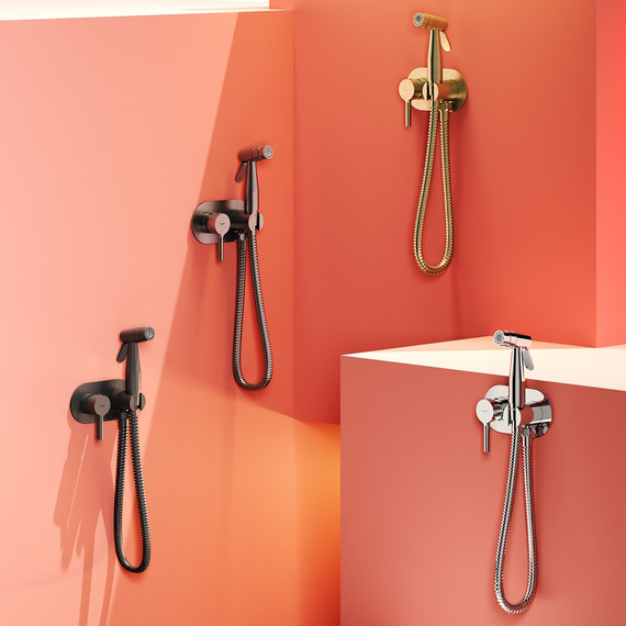 Набор для гигиенического душа Raglo R20.52.09 (со скрытой частью) графит - фото 3