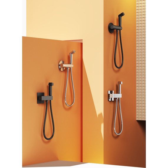 Набор для гигиенического душа с термостатом Raglo R23.56 (со скрытой частью) хром - фото 12