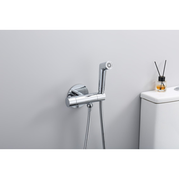 Набор для гигиенического душа с термостатом Raglo R23.56 (со скрытой частью) хром - фото 3