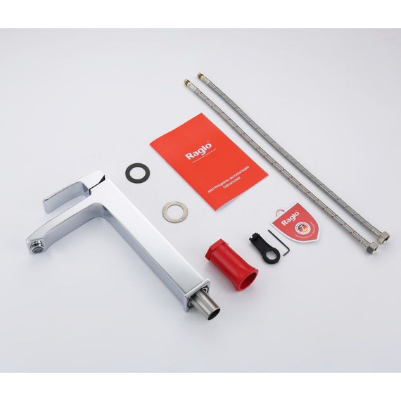 Смеситель для раковины высокий Raglo R01.15, хром - фото 13