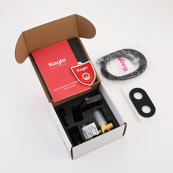 Набор для гигиенического душа Raglo R20.52.06 (со скрытой частью) чёрный - фото 11