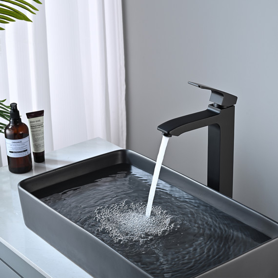 Смеситель для раковины высокий Raglo R01.15.06, чёрный - фото 10