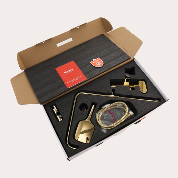 Душевая система Raglo R50.24.23, золото - фото 13