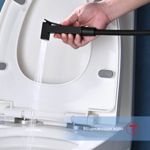 Набор для гигиенического душа Raglo R01.51.06, чёрный - фото 7