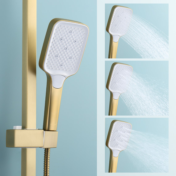 Душевая система Raglo R02.24.03, сатин золотой - фото 9