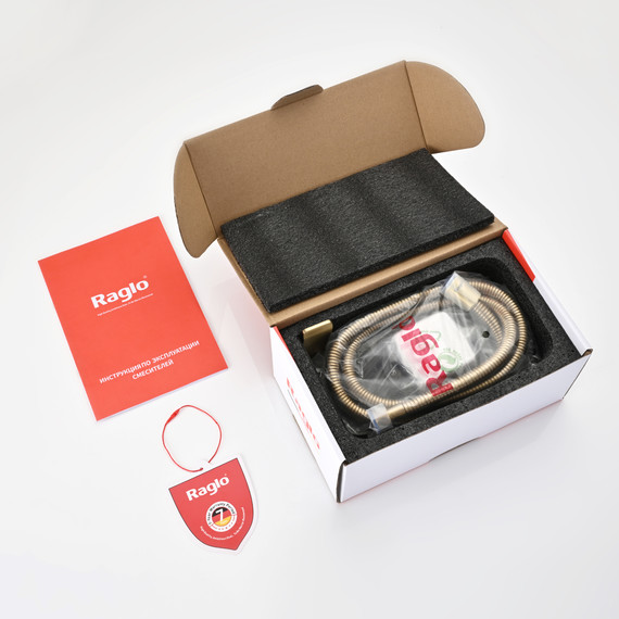 Набор для гигиенического душа Raglo R01.51.03, сатин золотой - фото 10