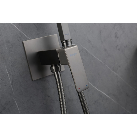 Набор для гигиенического душа Raglo R01.52.09 (со скрытой частью) графит - фото 4