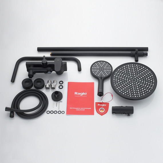 Душевая система Raglo R31.24.06, чёрный - фото 10