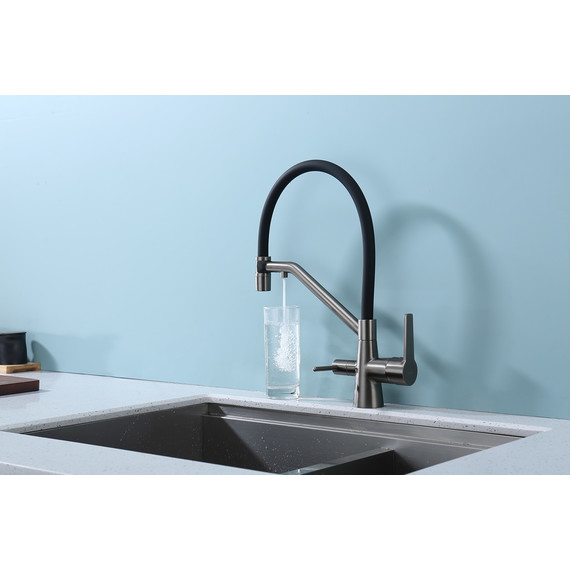 Смеситель для кухни Raglo R80.62.09, графит - фото 6