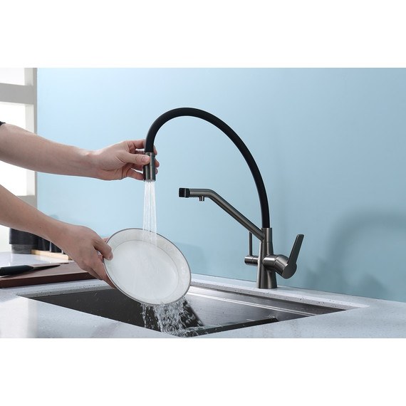 Смеситель для кухни Raglo R80.62.09, графит - фото 5