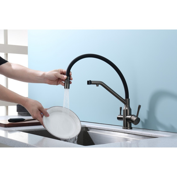 Смеситель для кухни Raglo R81.62.09, графит - фото 6