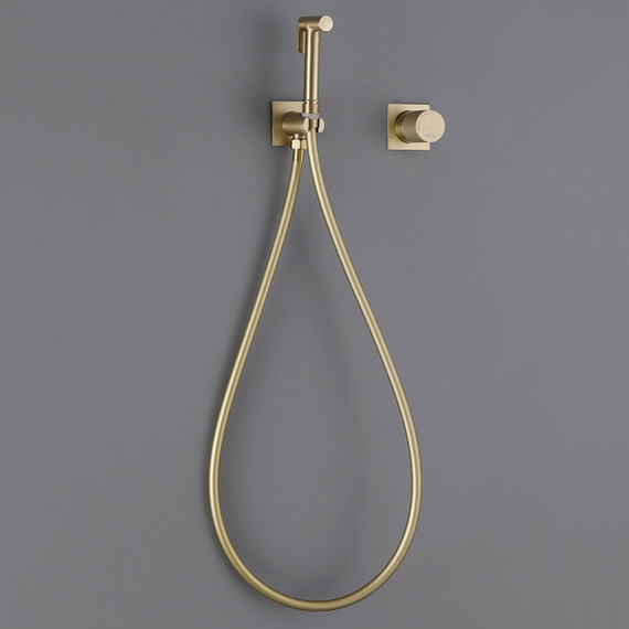 Набор для гигиенического душа Abber Rund AF8725G, золото матовый - фото 3