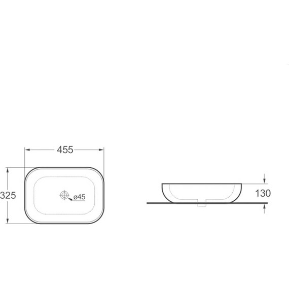 Раковина-чаша Vincea 45 см VBS-102MB, чёрный матовый - фото 3