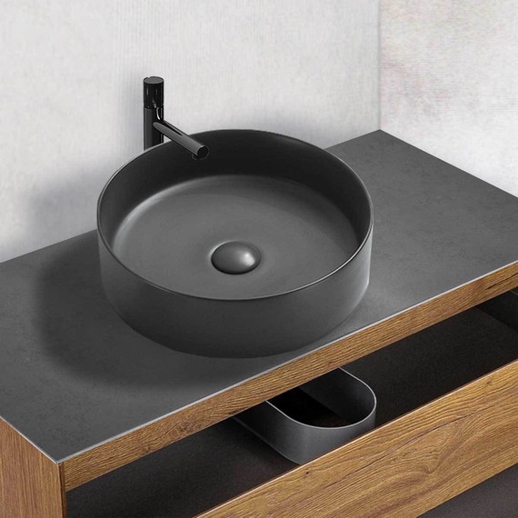 Раковина-чаша Vincea 40 см VBS-216MA, чёрный - фото 2