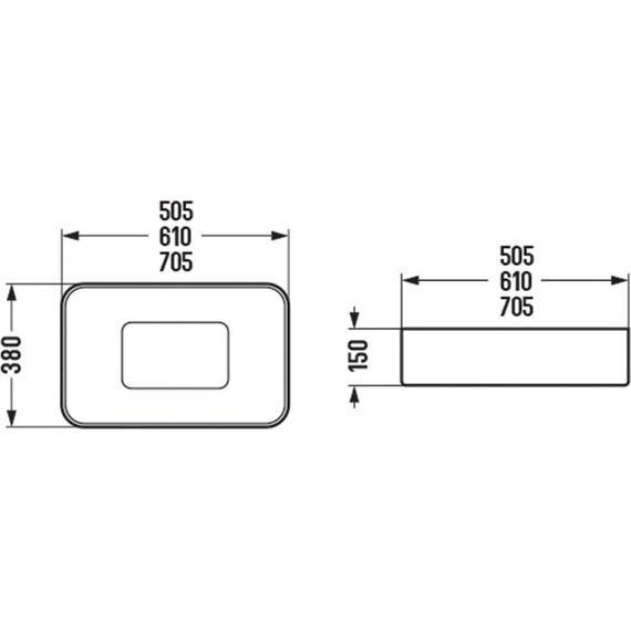 Раковина-чаша Vincea 50 см VBS-50450 - фото 3