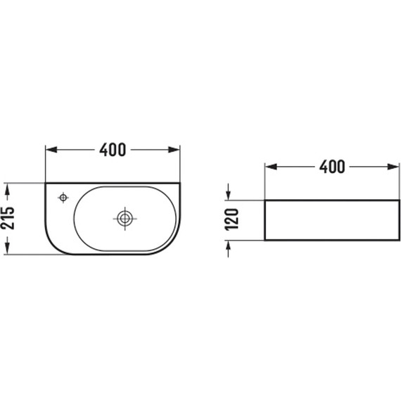 Раковина подвесная Vincea 40 см VBS-506L - фото 3